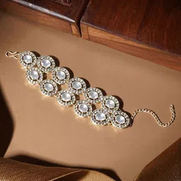 TEEJH Ziya Gold-Plated Silver Wraparound Bracelet image 1