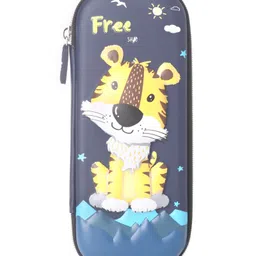fab n funky Animal Theme 3D EVA Pencil Pouch - Blue image 1