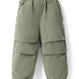 Little Kangaroos Woven Full Length Trouser Pant With Solid Colour - Olive Green-image-60