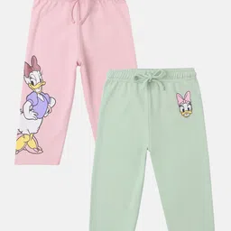 nautinati Nauti Nati Cotton Pack Of 2 Mickey & Friends Featuring Daisy Duck Printed Pajamas - Pink & Green-picture-28