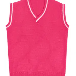 Elefantino Knit Sleeveless Solid Vest - Magenta-picture-10