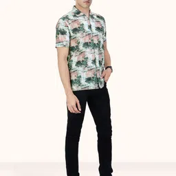 ROUGHELLS Men Slim Fit Printed Casual Shirt-picture-14
