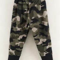CrayonFlakes Camouflage Polar Fleece Full Length Jogger - Green image 3