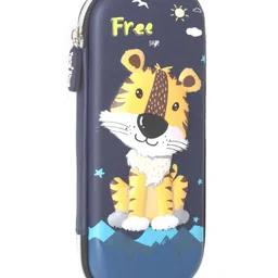 fab n funky Animal Theme 3D EVA Pencil Pouch - Blue image 2