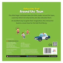 om books international Board Book: Follow the Trail Around the Town- Activity Book for Children image 2