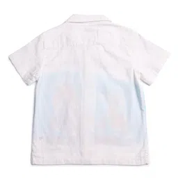 US Polo Assn Cotton Knit Half Sleeves Shirt With Polo Print - White image 3