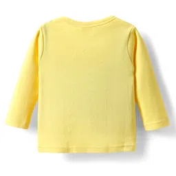 Babyhug 100% Cotton Interlock Knit Full Sleeves Jhablas With Floral Print Pack Of 3 - Yellow Navy Blue & White image 3