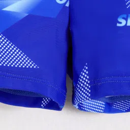 Mark & Mia Full Raglan Sleeves Printed Two Piece Swimsuit - Blue image 5