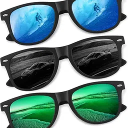Arzonai Unisex Pack Of 3 Wayfarer Sunglasses with UV Protected Lens Sunglasses COMBO-2872-picture-16
