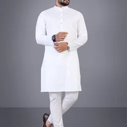 Attigo Men Solid Ethnic Kurta with Pyjama-image-59