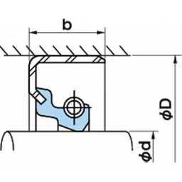 NOK φ250x280 mm SB Type Nitrile Rubber Oil Seal, SB25028015 image 2