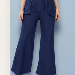 BAESD Women Comfort Cotton Relaxed Fit Mid-Rise Stretchable Jeans-image-6