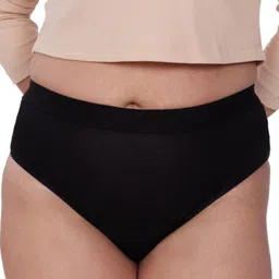BeMe Mid Brief Solid Reusable Leak-Proof Period Panty For Women - Black-picture-21