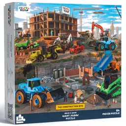 NESTA TOYS- Construction Site Puzzle for Kids (64 Pcs)-image-83