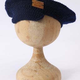 Funkrafts Wollen Knitted Handmade Brand Name Patch Detailed Cap - Navy Blue-picture-35