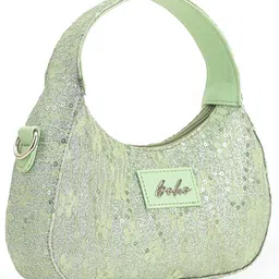 Boho girl Moonlit Lace Handbag - 1 Unit - Green Vegan Leather-image-86