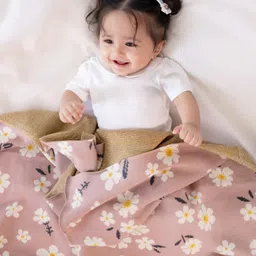 haus & kinder Pink & White Floral AC Room 500 GSM Single Bed Blanket-picture-18