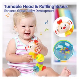 BitFeex Cute Caterpiller Music & Light Baby Crawling Toy (Color May Vary) image 4