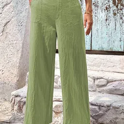 CORSICA Women Smart High-Rise Easy Wash Trousers-image-7