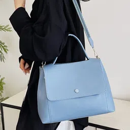 CORSICA Women Blue Solid Polyester Regular Casual Handheld Bag-image-27