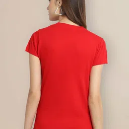 Metronaut Women Typography 3 Printed Applique T-shirt image 2