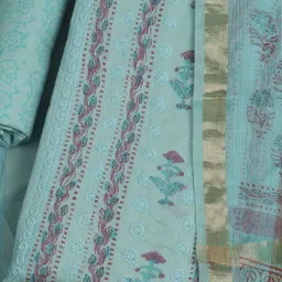 Meena Bazaar Printed Pure Cotton Unstitched Dress Material image 3