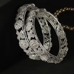 LAVAZZA Set Of 2 CZ Studded Bangles image 3