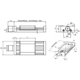 Rose+Krieger Positioning Table 142.5 mm 125N Static Load Rating, FNA5023TA0120 image 2