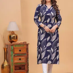 PURSHOTTAM WALA Women Printed Gotta Patti Floral Kurta-image-28