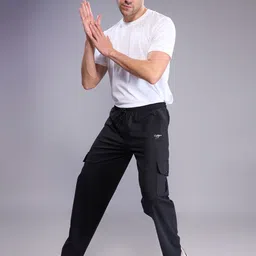 JINXER Men Straight-Fit Mid-Rise Track Pants image 4