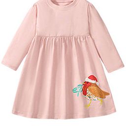 LULU & SKY Girls Solid Fit & Flare Dress-picture-48