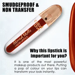 Color Diva Superstay Long Lasting Matte Liquid Lipstick- 5.5 ml- Rustique Glazed 127 image 4