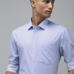 Park Avenue Slim Fit Striped Pure Cotton Formal Shirt-image-51