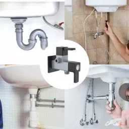 RN Superior PTMT Grey & Black 2 Way Angle Cock with Flange, RNVIR09B15 image 5