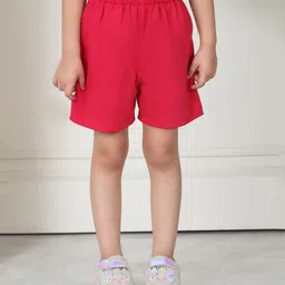 Mini & Ming Cotton Solid Shorts - Queen Pink-picture-45