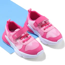 Cute Walk by Babyhug Velcro Closure Sneaker Shoes With Heart Applique & Lace Detailing - Fuchsia-picture-22