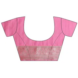 Libas Floral Silk Blend Handloom Saree image 4