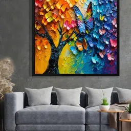 DECOR DADDY Multicoloured Single Piece Canvas Other Wall Paintings-picture-23