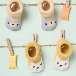 KICKS & CRAWL Infants Kids Pack Of 2 Ankle Length Socks-picture-56