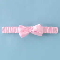 Babyhug Woven Sleeveless Mesh Dress With Sequinned Yoke & Headband - Multicolour image 4