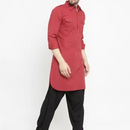 Moda Rapido Men Thread Work Pathani Kurta image 4
