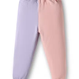 Mark & Mia Full Sleeves Winter Wear Cut & Sew Sweatshirt & Lounge Pant Set with Butterfly Print - Light Pink & Purple image 5