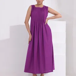 SIDDHO HUM Women Round Neck A-Line Dress-picture-39