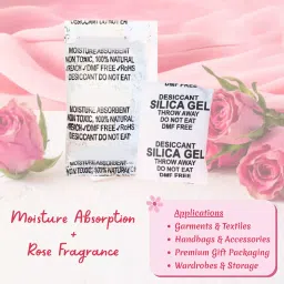 Ecofresh 1 g Rose Fragrance Desiccant Pouch for Textiles and Garments Industry (Pack of 25000) image 3