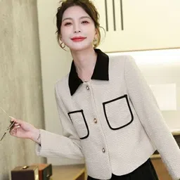 StyleCast Women Crop Open Front Jacket image 2