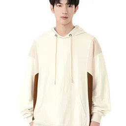 StyleCast x Revolte Men Colourblocked Hooded Sweatshirt image 1