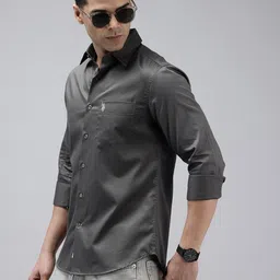 U.S. Polo Assn. Pure Cotton Satin Finish Tailored Fit Opaque Casual Shirt-picture-10