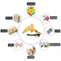 CRAFTYGUN 20 W Mini Glue Gun with 50 Sticks Yellow 7 mm Stick Diameter, SH_YELOWW--MINI-50-STKKS-20WT image 4