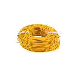 MALLA 1 Sq.mm 1 Core Flexible Cable Yellow (90 m) Pack of 5-picture-29