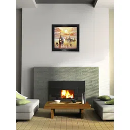 Chaque Decor White & Orange 1 Religious Wooden Wall Art-picture-10